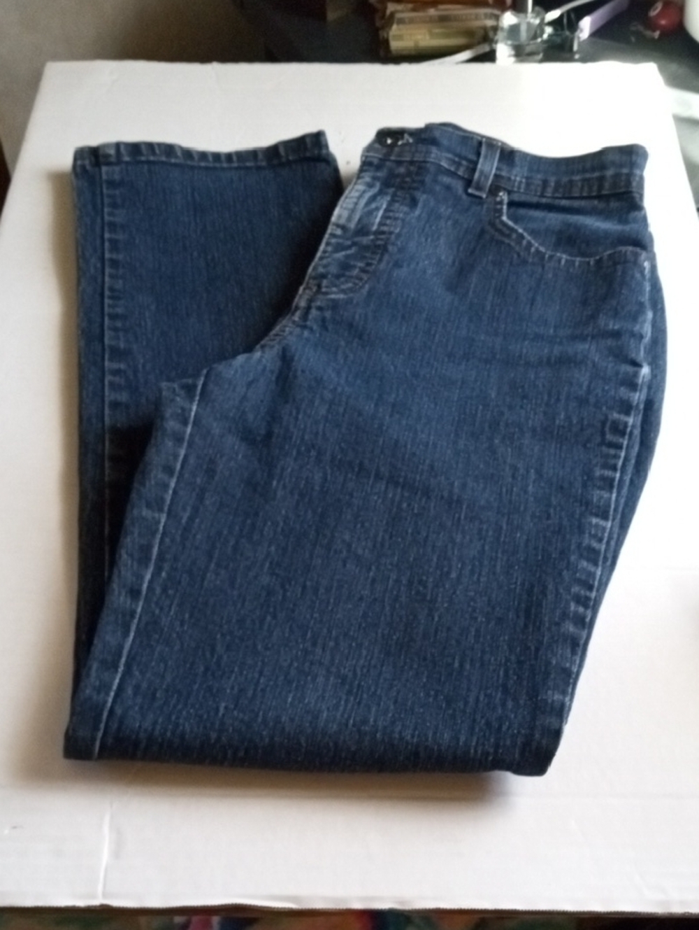 Charter Club Jean Club Straight Leg Women’s Jeans in Dark Blue Size 6 Regular